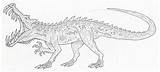 Kaprosuchus sketch template