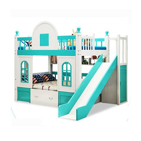 fashion design castle style twin bunk bed kids  bedroom sets  furniture