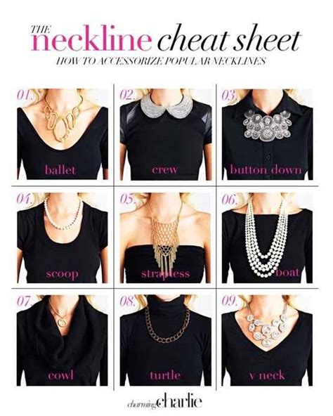 necklaces  necklines   wear  statement necklace