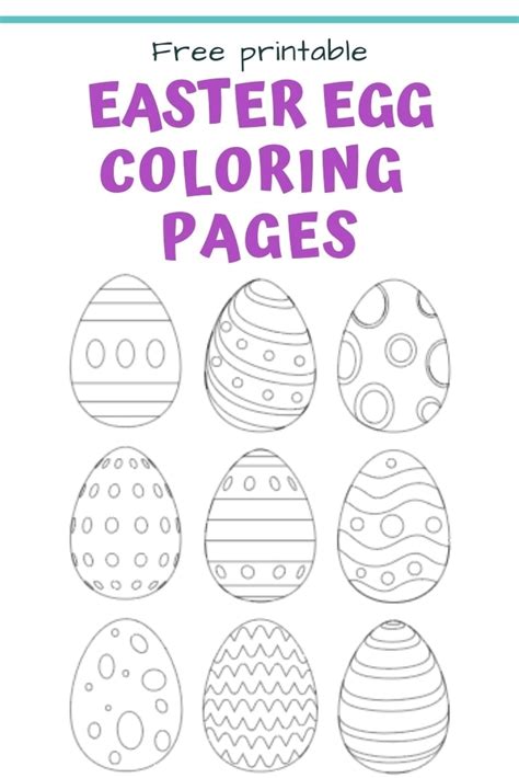 printable easter egg coloring