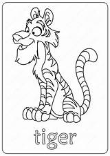 Tiger Coloring Coloringoo sketch template