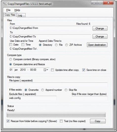 backup changed files  copy changed files freeware