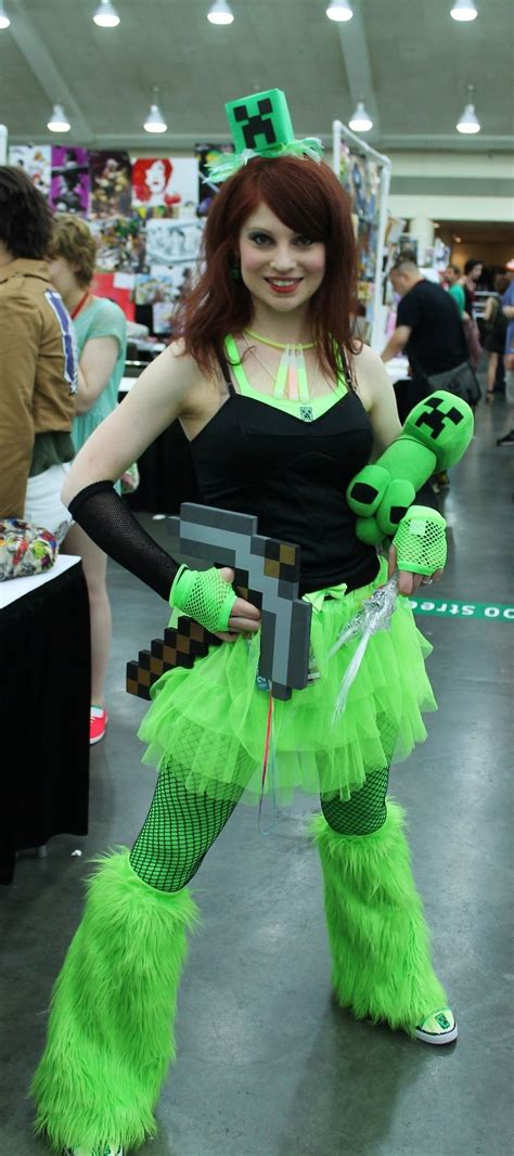 minecraft creeper cosplay girl minecraft pinterest halloween costumes cosplay and halloween