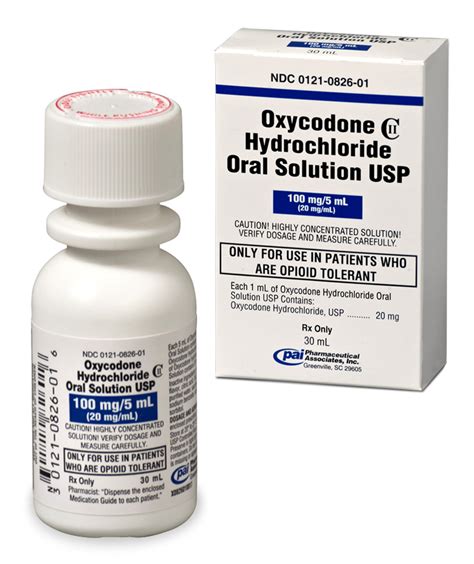 oxycodone hydrochloride oral solution  ml ml  mg ml pai