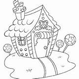Candy House Coloring Pages Surfnetkids sketch template