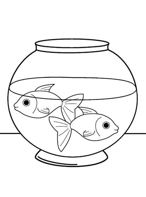 aquarium fish tank coloring page  print  color