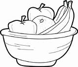 Fruit Bowl Basket Coloring Drawing Pages Printable Food Drawings Kids Draw Fruits Easy Step Still Bowls Life Frutas Vegetables Sheets sketch template