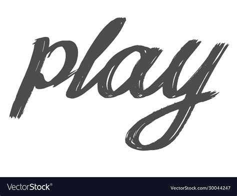 word play  handwriting style royalty  vector image