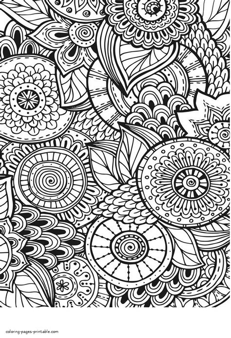 abstract coloring pages  adults flowers coloring pages printablecom