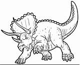 Triceratops Coloring Pages Getcolorings sketch template