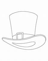 Hat Coloring Uncle Sam Pages Printable Clipart Colouring Template Hats Kids Library Visit Popular sketch template