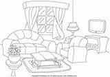 Living Coloring Room Sheet sketch template