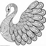 Coloring Pages Zentangle Animal Mandala Printable Easy Tiere Zentangles Swan Animals Ausmalen Adult Malvorlagen Kids Adults Getcolorings Getdrawings Colouring Color sketch template