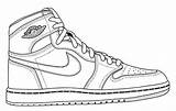 Shoes Basketball Coloring Pages Jordan Shoe Printable Getcoloringpages Nike sketch template