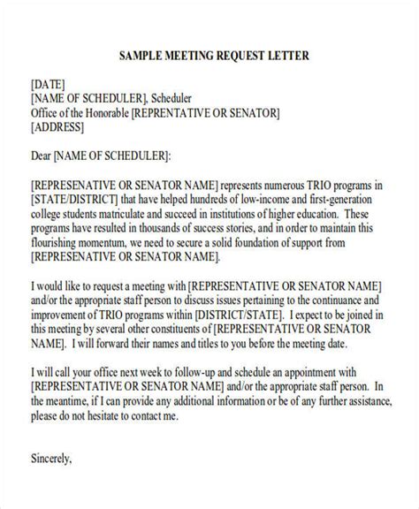 formal request letter templates   ms word