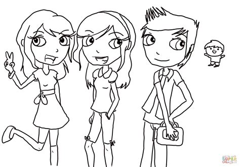 icarly coloring pages  coloring home