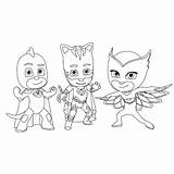 Pj Kleurplaten Pyjamahelden Catboy Owlette Gekko Leukvoorkids Pyjama Helden Downloaden Uitprinten Artikel sketch template