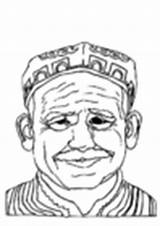 Man Old Coloring Pages Edupics sketch template