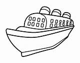 Barco Paquebot Transatlantico Navio Colorare Colorier Barcos Coloriage Navire Disegno Titanic Canot Pintar Pirati Velero Transatlántico Coloritou Acolore Noe Arca sketch template