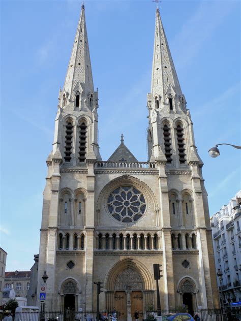 eglise saint jean baptiste de belleville paris   structurae
