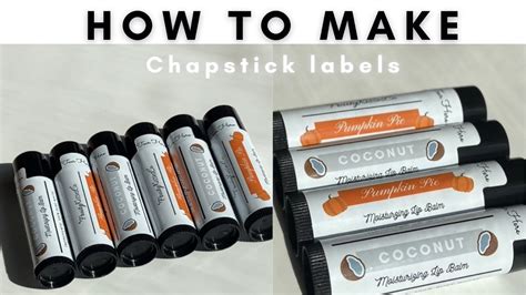 chapstick labels step  step  canva
