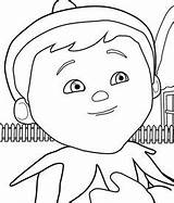 Elf Colouring Shelf Pages Lids Siobhan Little sketch template