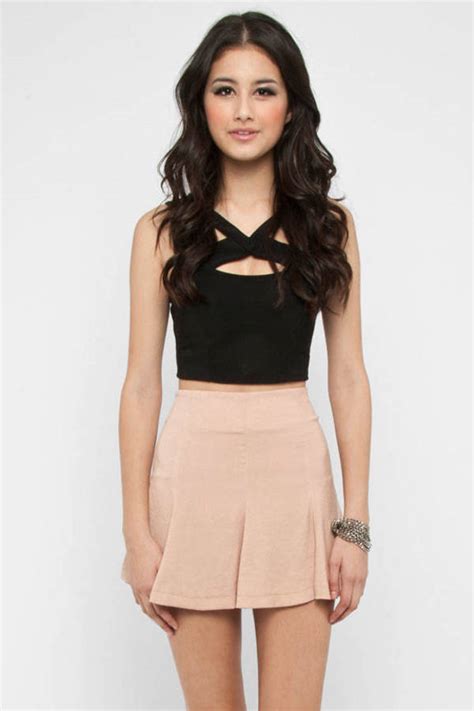 Flirty Short Skirt In Blush 20 Tobi Us