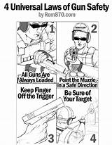 Commandments Firearm Handling Occupational sketch template