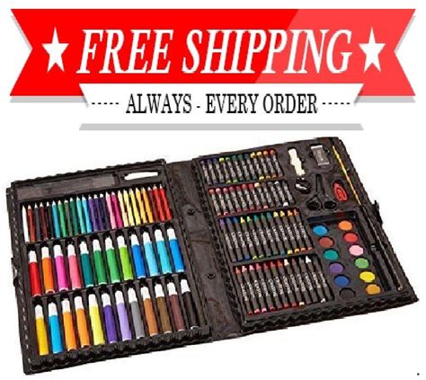 art kit set pencils pastels painting school kids artist case drawing  piece ebay artists