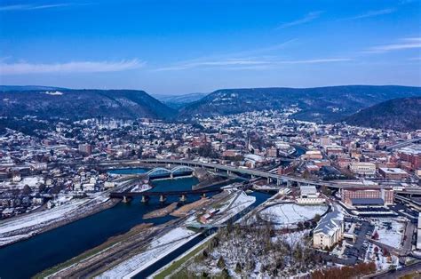 cumberland maryland aerial  west places  visit
