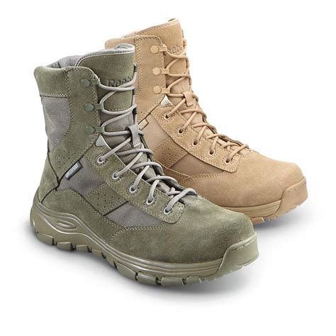 reebok swiftsure mens side zip military boots  combat tactical boots  sportsmans