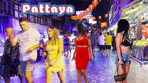 4k Pattaya Beach Road Pattaya Nightlife Sexy Girls Youtube