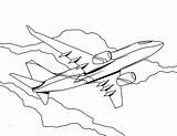 Jumbo Jet Coloring Getdrawings Drawing sketch template