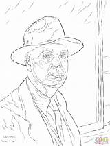 Coloring Self Portrait Edward Hopper Pages Template Printable Getcolorings Getdrawings sketch template