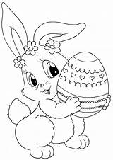 Coloring Pages Easter Bunny sketch template
