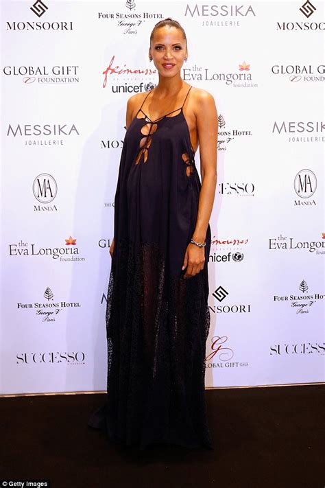 Mands Model Noémie Lenoir Braless In Dress At Global T Gala In Paris