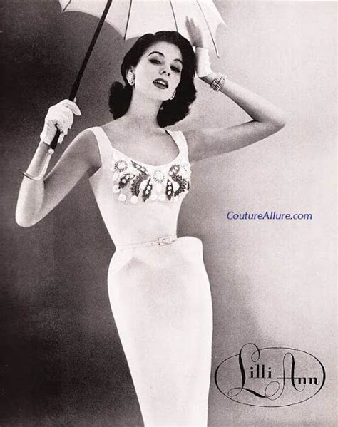 Couture Allure Vintage Fashion Another Lilli Ann Dress 1956