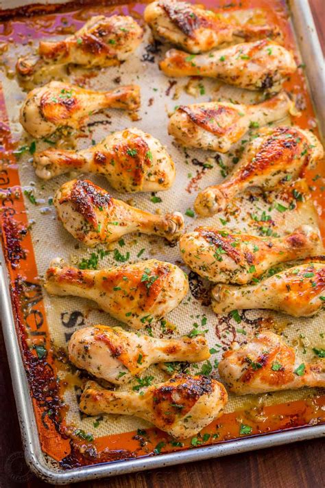 baked chicken legs with garlic and dijon