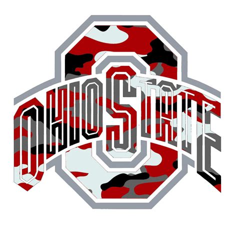 ohio state logo camo  images  clkercom vector clip art