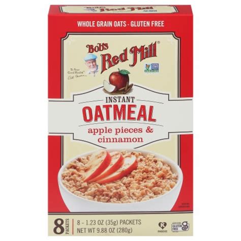 Bob S Red Mill® Apple Pieces And Cinnamon Gluten Free Instant Oatmeal