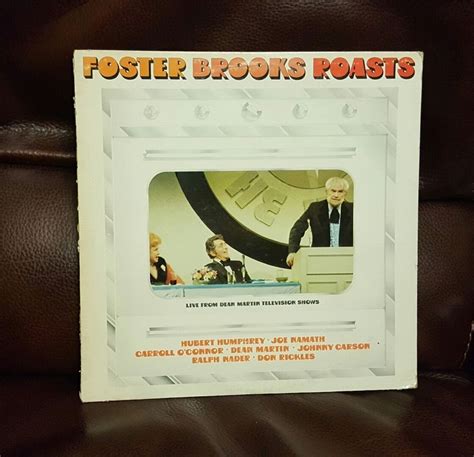 foster brooks roasts lp vinyl  record  comedy dean martin show
