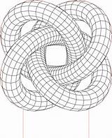 Torus Knot Illusions 3bee Dxf sketch template