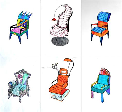 design  chair worksheet arte  scuola
