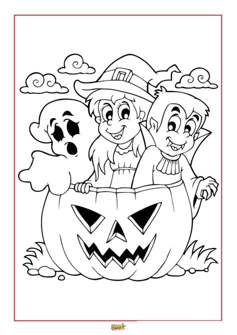 halloween colouring pages  kids kiddychartscom