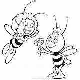 Maya Willy Bee Gives Coloring Flower Pages Xcolorings 500px 31k Resolution Info Type  Size sketch template
