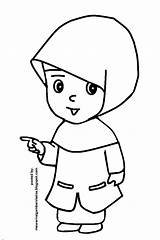 Mewarnai Sketsa Kartun Muslimah Muslim Wanita Gadis Berkerudung Bercadar Cela Terpopuler Orang Berhijab Spesial Sumber sketch template