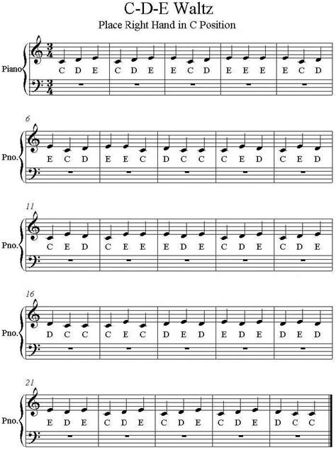 piano sheet   beginners  printable web  beginners level