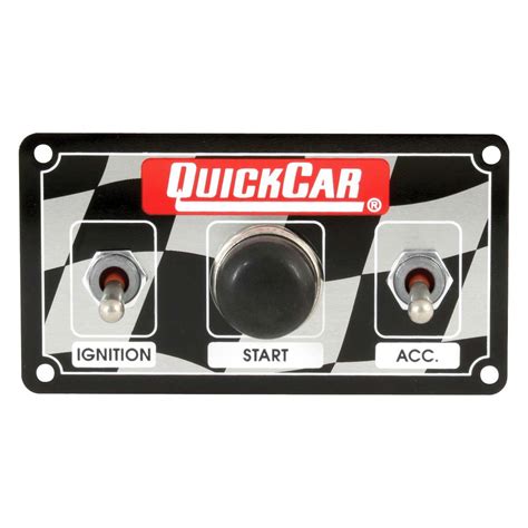 quickcar racing   checkered ignition control panel wo lights