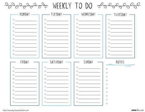 weekly todo list template  printable   list wo vrogueco