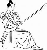Samurai Katana Supercoloring sketch template